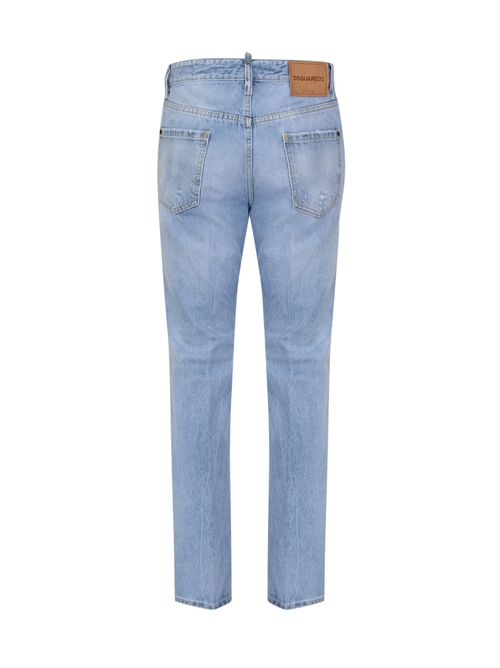 Jeans 642 lavaggio chiaro in denim di cotone DSQUARED2 | S71LB1721 S30839470